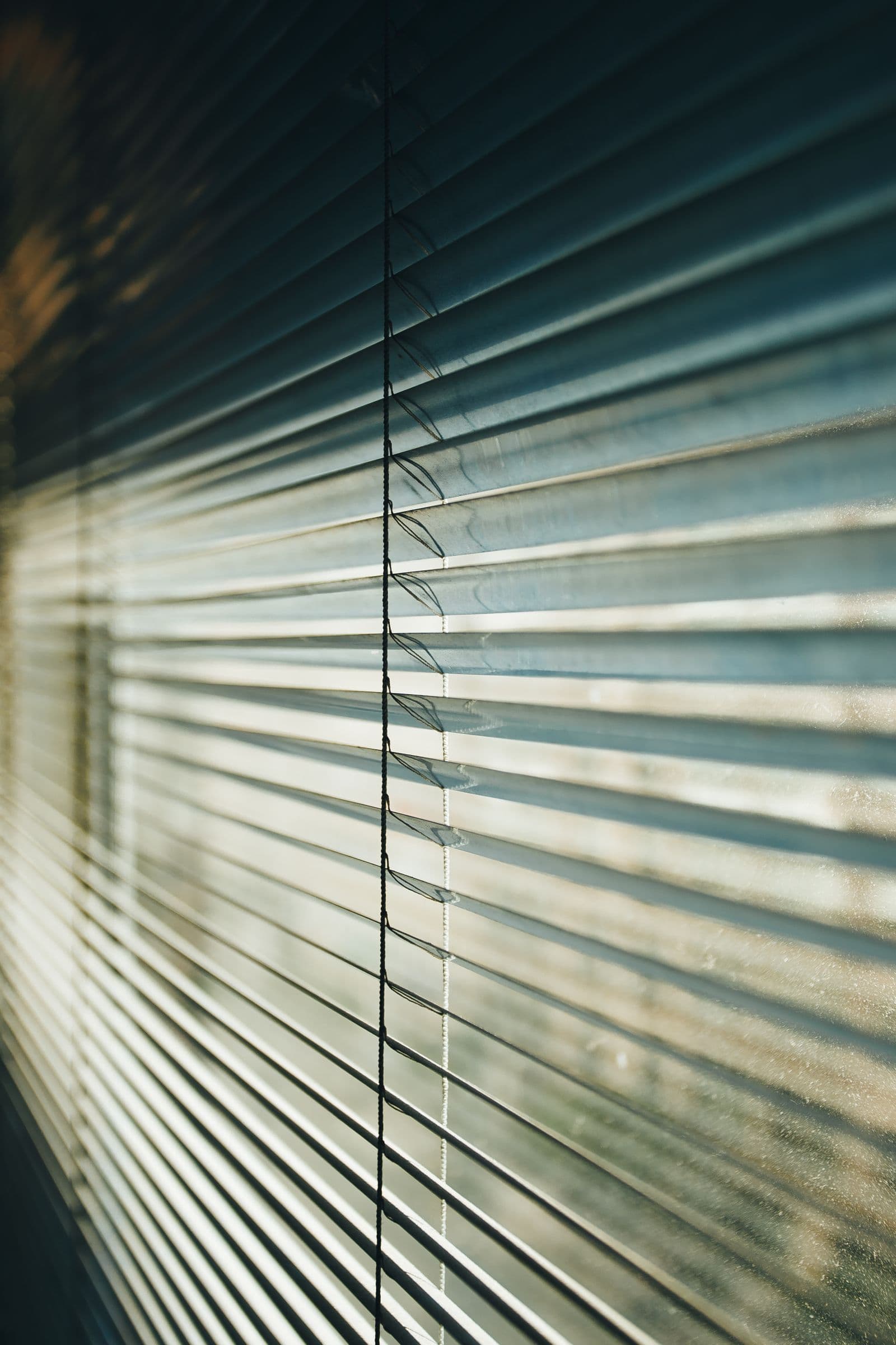 Custom window blinds installed in a Winnipeg home