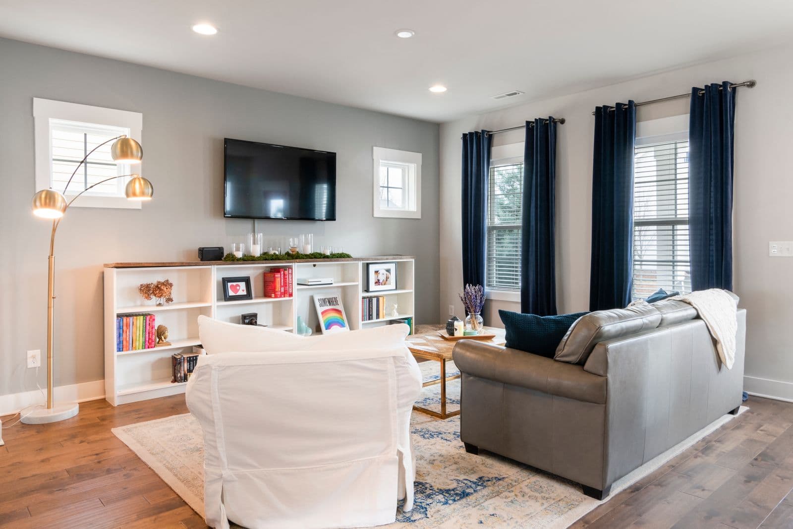 Light-Filtering Blinds, Living Room, Winnipeg